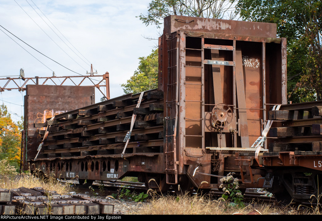 Old Flatcar in back of the M&E Shops